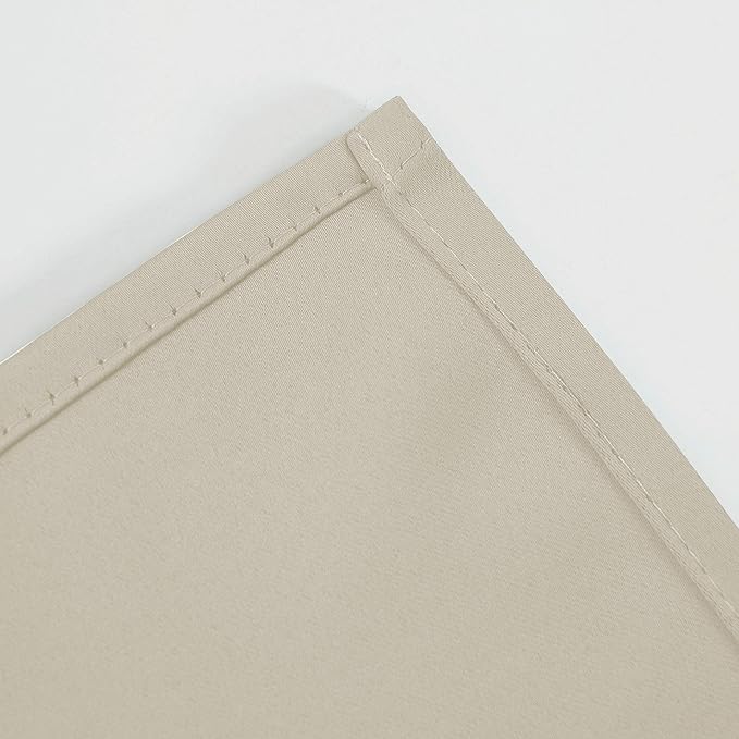 LEMOMO Light Beige Thermal Blackout Curtains/42 x 63 Inch/Set of 2 Panels Room - Image 8