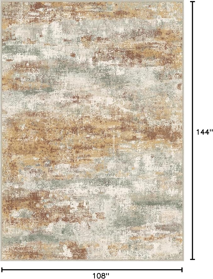 BEIMO Area Rugs 9x12 for Living Room Bedroom, Modern Abstract Machine Washable - Image 2