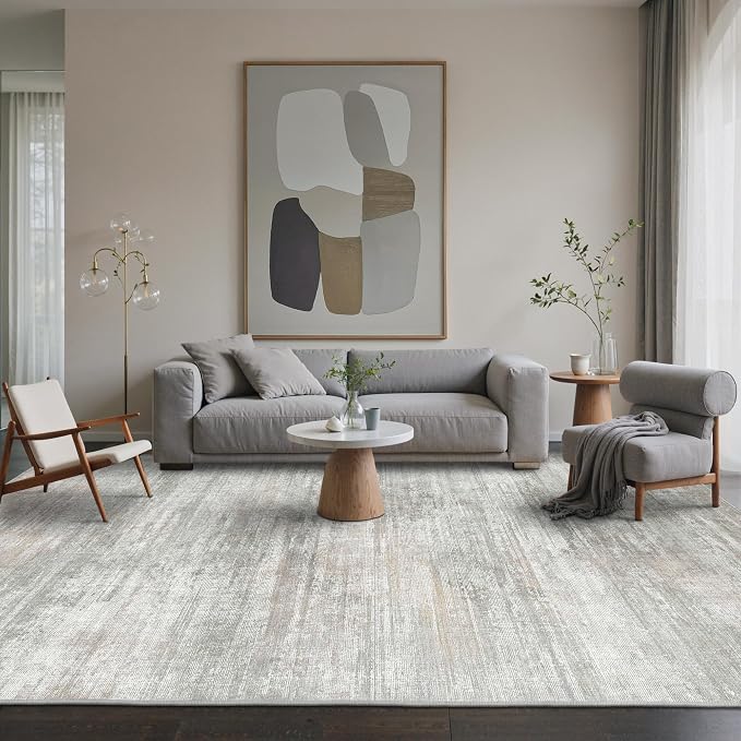 Area Rugs 8x10 for Living Room Bedroom, Modern Abstract Machine Washable Rug - Image 3