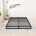 6 Inch California King Bed Frames No Box Spring Needed Heavy Duty Metal Cal King Platform for Mattress Foundation, Noise Free, Easy Assembly, Black