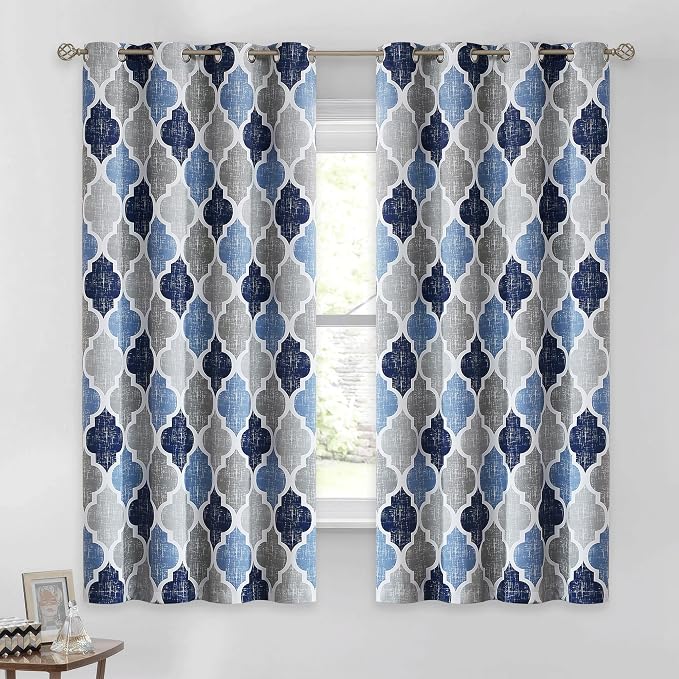 Beauoop 100% Blackout Curtains 45 Inches Long 2 Panels by Beauoop