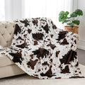 BEDELITE Cow Print Throw Blanket Twin Size by BEDELITE