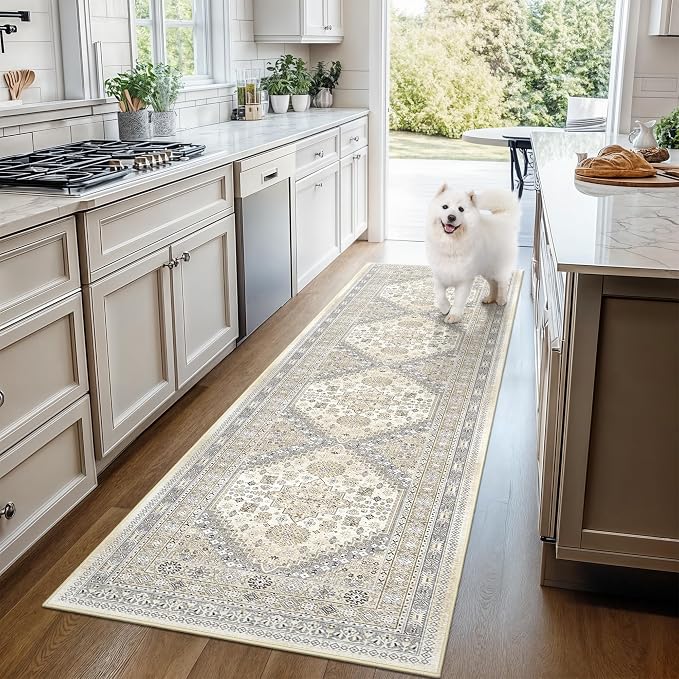 Kitchen Runner Rug Non Slip Washable 2.5x10, Soft Ultra-Thin Entryway Rug - Image 9