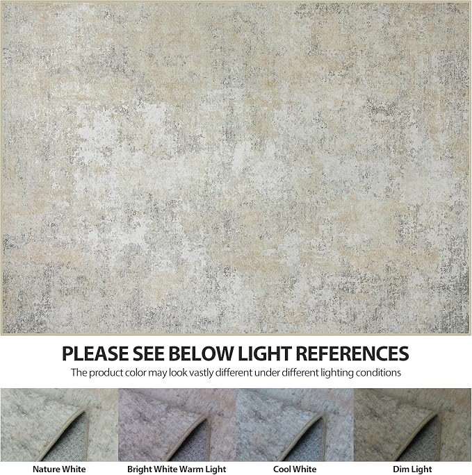 5x8 Area Rugs for Living Room Rug Washable: Abstract Rug for Dining Room - Image 7