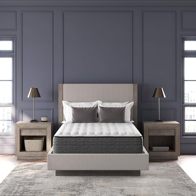 Signature Design by Ashley King Size Ultra Luxury 14 Inch Hyper Cool Hybrid Mattress with Cooling Gel Memory Foam, Fiberglass Free, Mattress In A Box