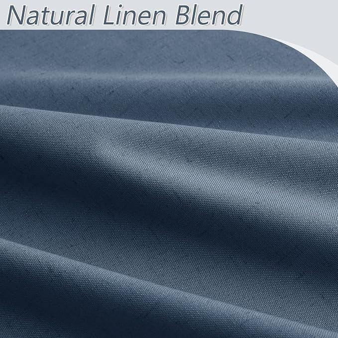 Guken 100% Blackout Curtains 108 Inch Length 2 Panels Set - Image 3