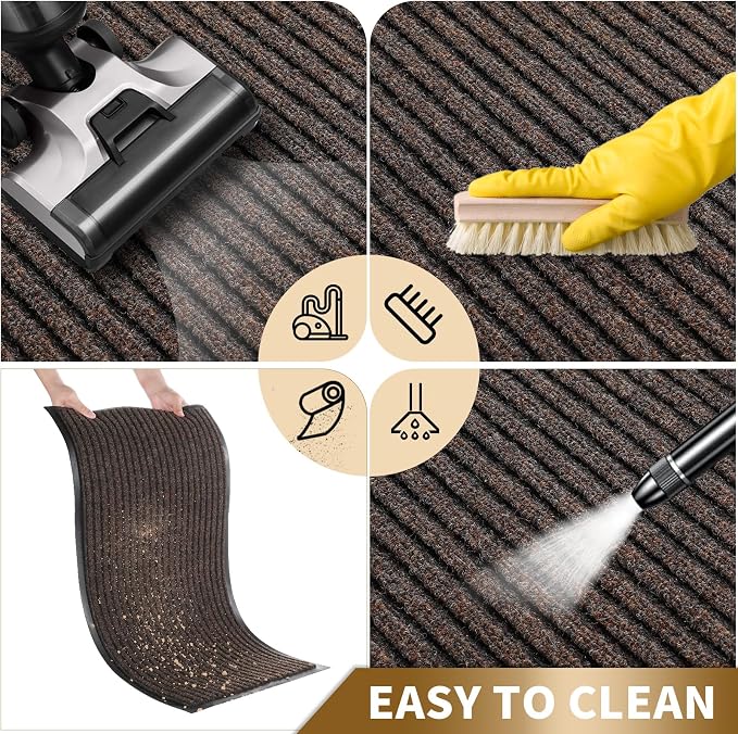 Yimobra Front Door Mat Outdoor Indoor Entrance, 100% Waterproof All-Season All - Image 5