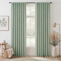 RYB HOME Sage Green 100% Blackout Curtains 108 inches Long, Thermal Insulated by RYBHOME