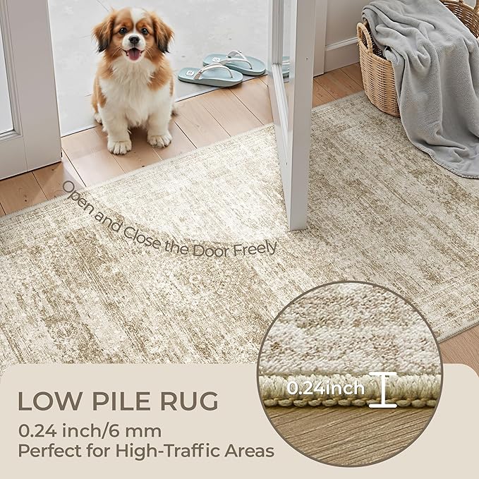 2x5 Rug Runner Washable for Entryway, Soft Bathroom Rugs - Image 6