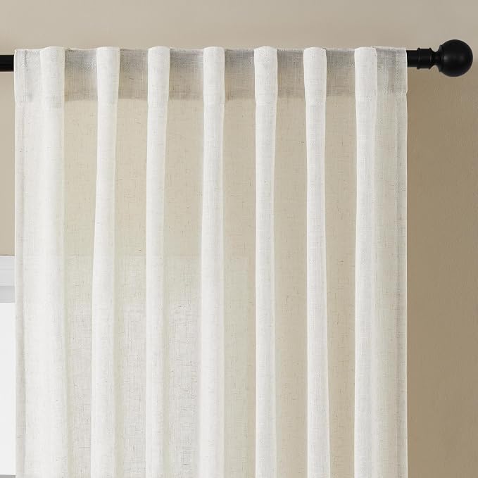 Joydeco Light Filtering Curtains 90 Inch Length - Image 3