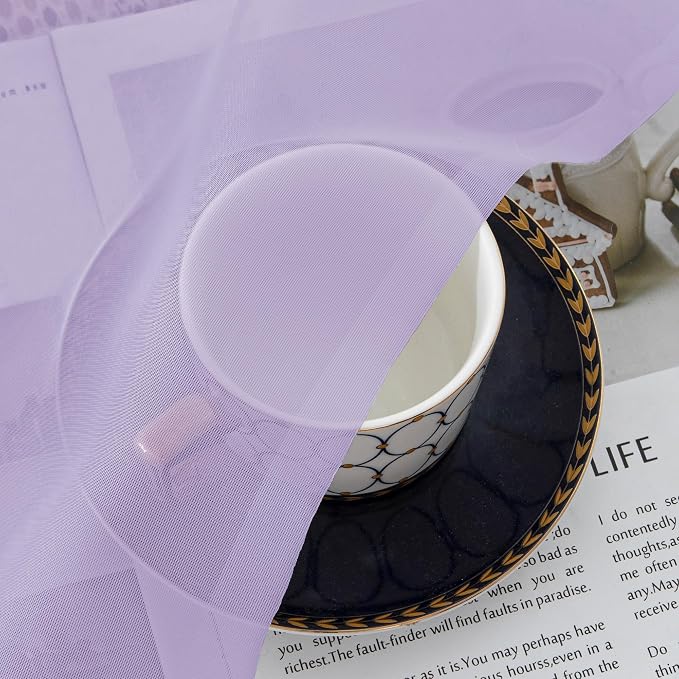 Chyhomenyc Lilac Sheer Valances - Image 3