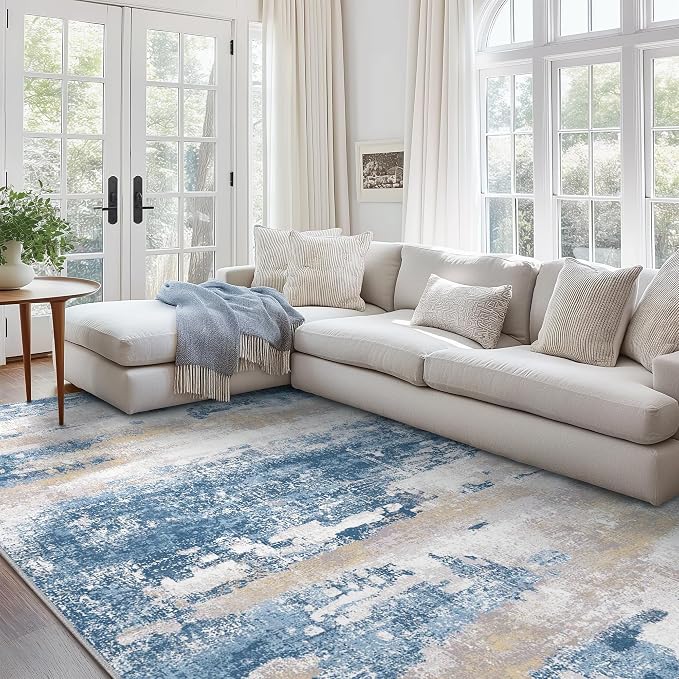 BEIMO Area Rugs 9x12 for Living Room Bedroom, Large Modern Abstract Machine - Image 3