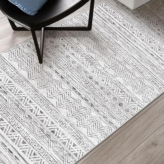 2x8 Washable Kitchen Runner Rug: Modern Moroccan Runners - Image 7