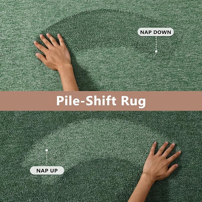 FinRèc 4x6 Washable Area Rugs for Bedroom Living Room, Low Pile Thin Rug Solid - Image 8
