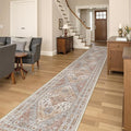 Washable Runner Rug 2.5x16, Non-Slip Long Kitchen Mats by Restydon