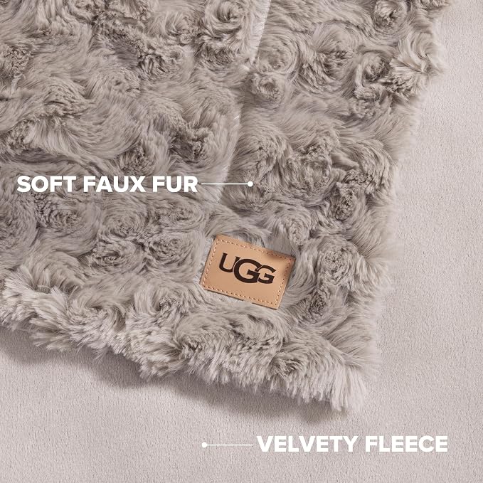 UGG Adalee Faux Fur King Blanket - Image 3