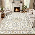 8x10 Area Rugs for Living Room: Washable Rug Soft Vintage Boho Carpet Indoor by EXPEDIX