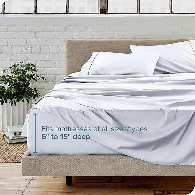 Bare Home King Sheet Set - Luxury 1800 Ultra-Soft Microfiber King Bed Sheets - Double Brushed - Deep Pockets - Easy Fit - 4 Piece Set - Bedding Sheets & Pillowcases (King, White)