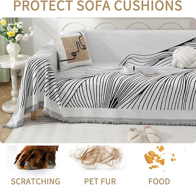 Non Slip Sofa Covers Couch Covers for 3 Cushion Couch Sofa Pet Friendly Washable Couch Covers for Sofa, Soft Thick Sectional Couch Covers L Shape Furniture Protector for Kids, Dogs 91" X134"
