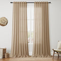 Nanspring Sand Beige Curtains 90 Inches Long by Nanspring