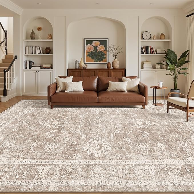 Madane 8x10 Area Rugs for Living Room, Machine Washable Vintage Rug - Image 2