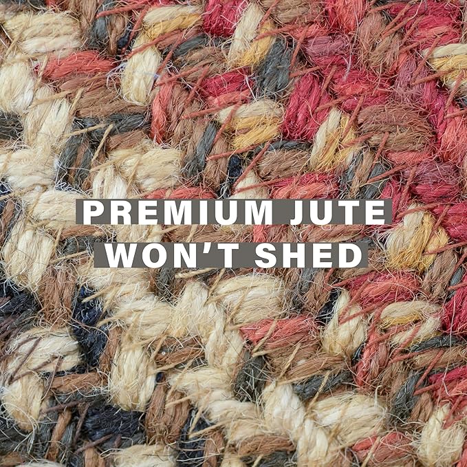 Homespice Chester Braided Rugs Country Style 2x3' The Ideal Red Kitchen Rug