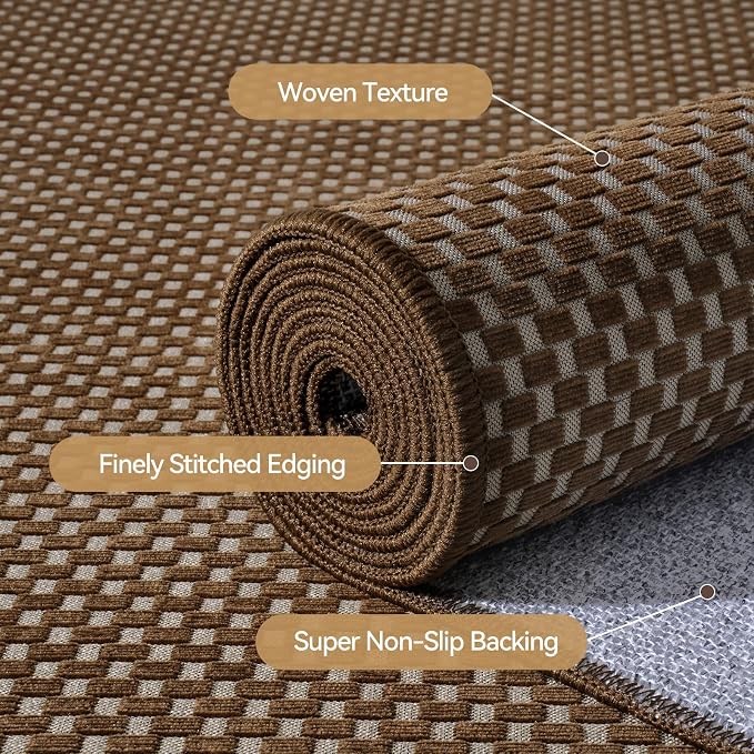 YDKGL 2x5 ft Hallway Runner Rug Boho Woven Washable Kitchen Runner Rugs Mat Non - Image 6