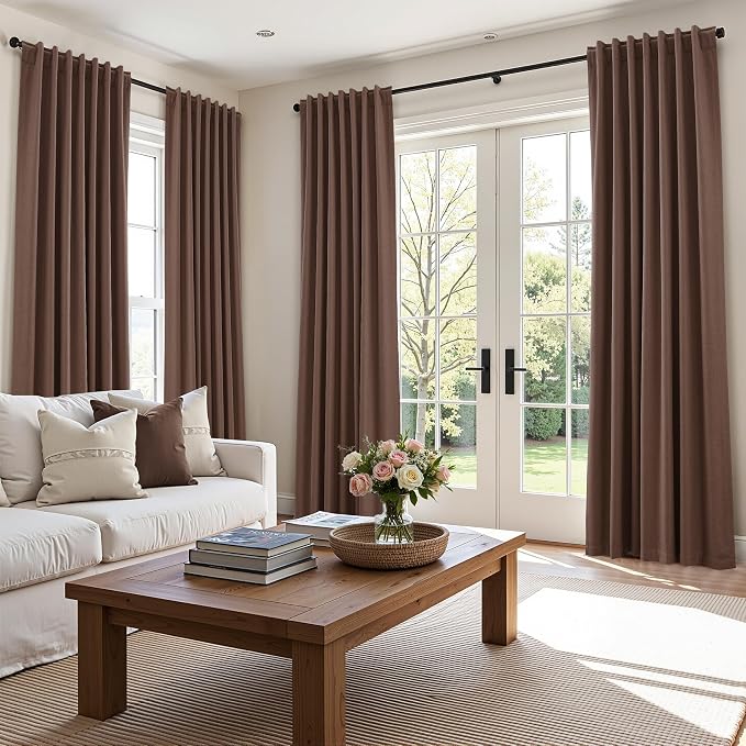 Guken 100% Blackout Curtains 96 Inch Length 2 Panels Set - Image 9