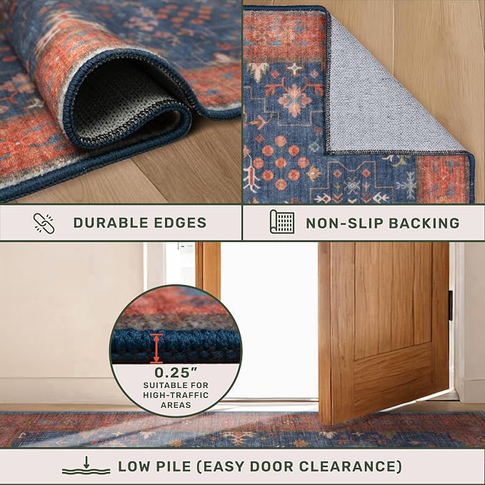 Washable 10 ft Long Runner for Hallway - Image 5