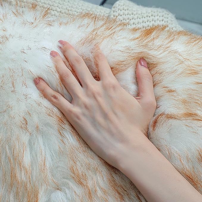 linmopm Faux Fur Rug Sheepskin Shag Fluffy Fuzzy 3x4 ft Rugs - Image 4