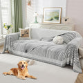 Non Slip Sofa Covers Couch Covers for 3 Cushion Couch Sofa Pet Friendly Washable Couch Covers for Sofa, Soft Thick Sectional Couch Covers L Shape Furniture Protector for Kids, Dogs 91" X134"