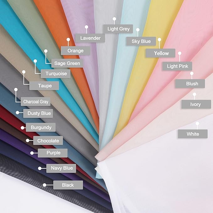 Chyhomenyc Plum Sheer Curtains, 84 inches Long 2 Panels Set, Rod Pocket Voile - Image 9