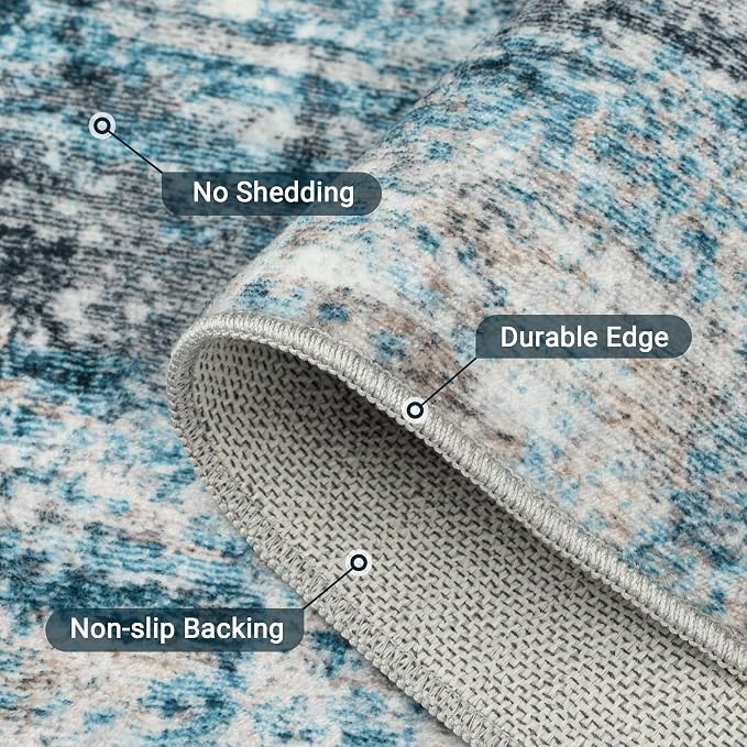 LEPEII 6x9 Area Rugs, Washable Modern Abstract Area Rugs - Image 6