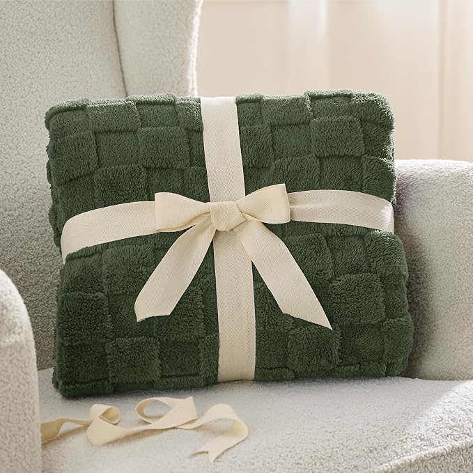 Bedsure GentleSoft Olive Green Spring Throw Blanket - Image 9
