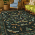 Dark Green Area Rugs 5x7 for Living Room by HazoHaus