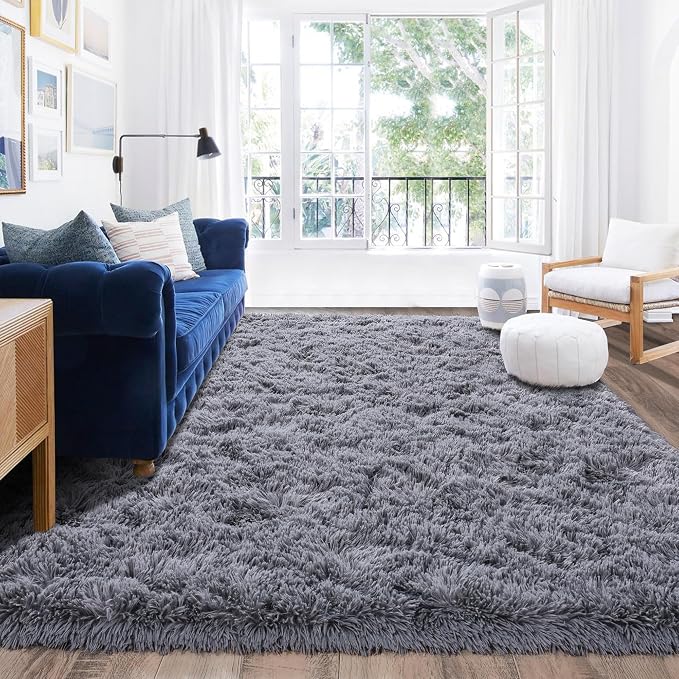 Rugs for Bedroom 4x6, Soft Shaggy Modern Shag Area Rug for Living Room - Image 8