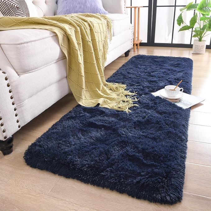 Chicrug Soft Runner Rug for Bedroom Living Room Plush Fluffy Rug 2x8 Feet - Image 2