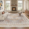 Washable Rugs 8x10 Area Rugs for Living Room, Non-Slip Backing Large Rug for by Restydon