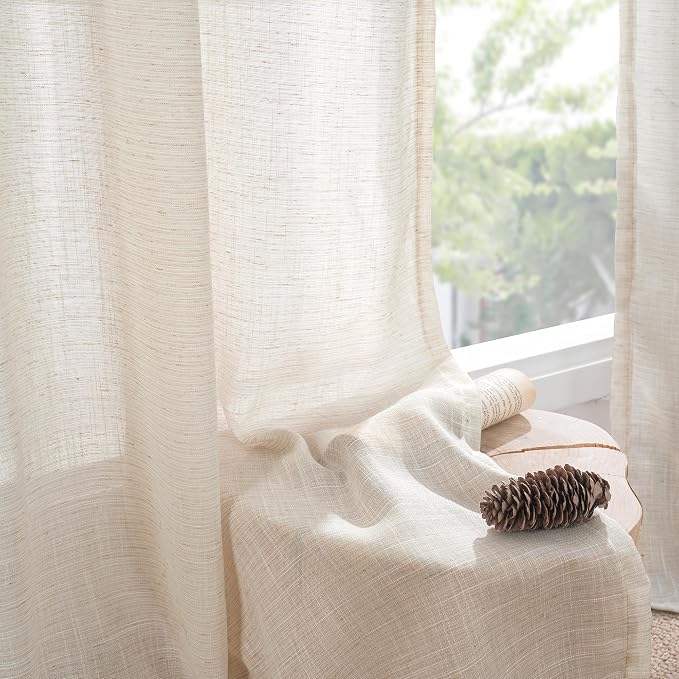 BGment Linen Curtains 96 Inches Long - Image 7