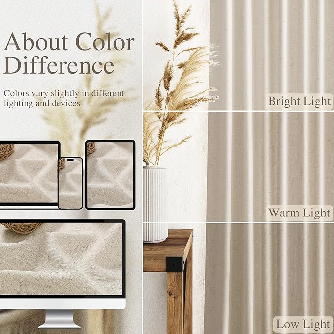 Nanspring 108 Inch Long Curtains - Image 3