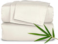 Twin Sheets by Pure Bamboo, Genuine 100% Organic Viscose Derived from Bamboo Bed Sheet Set, Luxuriously Soft & Cooling, Double Stitching, Lifetime Quality Promise (Twin, Ivory)