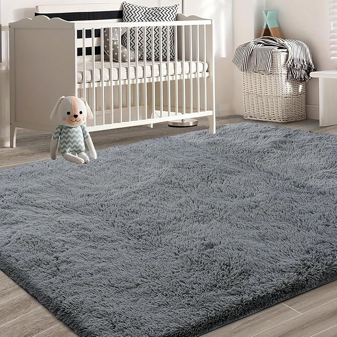 Shag Area Rugs for Bedroom Living Room, 5X8 Ultra Soft Fluffy Area Rugs for Dorm - Image 6