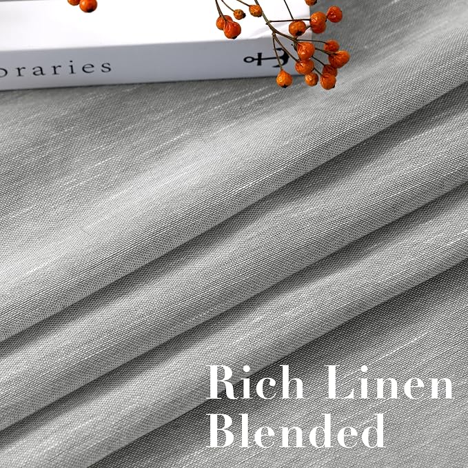 H.VERSAILTEX Linen Curtains Flax Linen Blended Curtain Panels - Image 4
