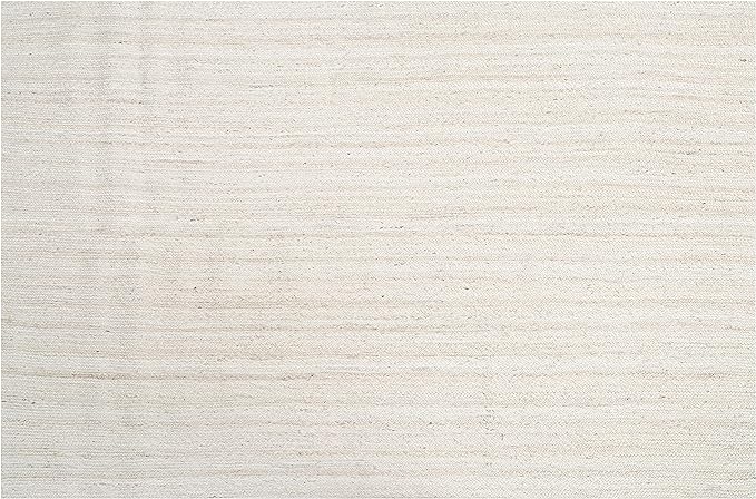 Hausattire Hand Woven Jute Braided Area Rug, 10’x14’ – Off White, Reversible - Image 4