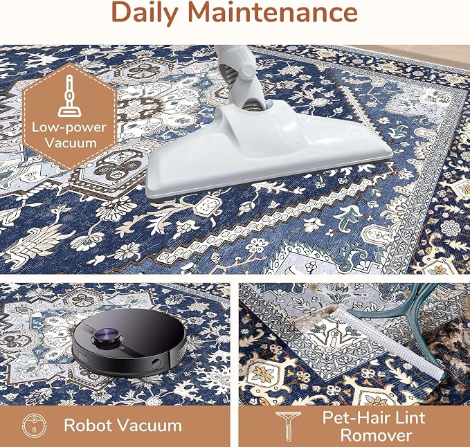OPPODREAM Soft Area Rugs 9x12 Living Room, Washable Rugs 9x12 - Image 5