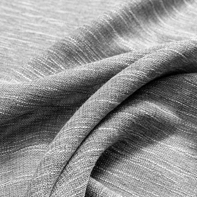 MYSKY HOME Sheer Curtains for Bedroom, Kitchen Curtain Panels Cotton Polyester - Image 8