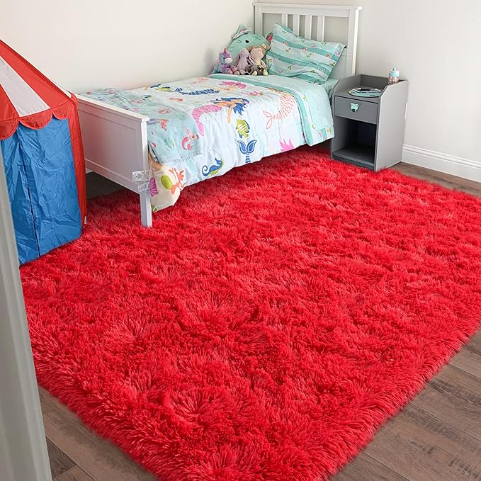 Rugs for Living Room 6x9, Soft Shaggy Modern Shag Area Rug for Bedroom - Image 3