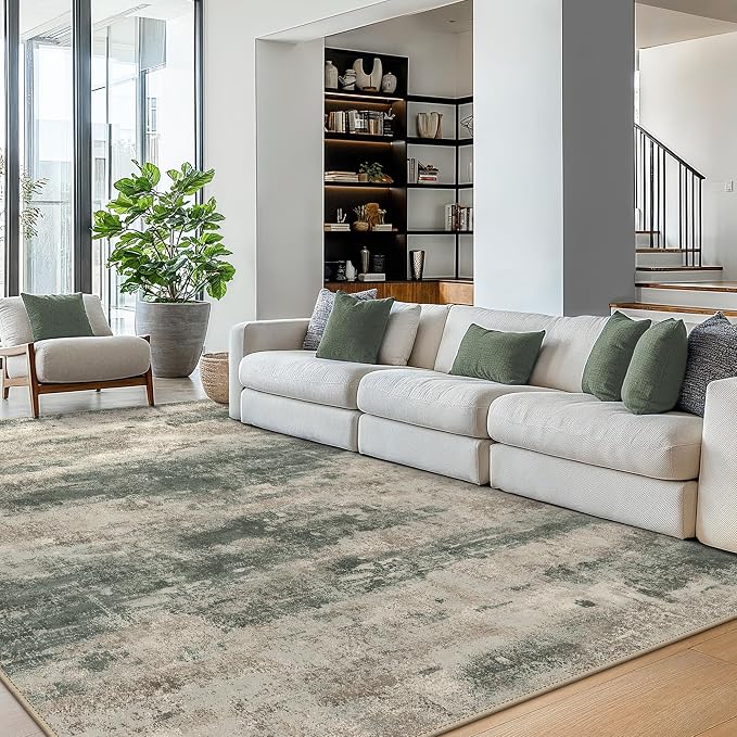 BEIMO Area Rugs 10x14 for Living Room Bedroom, Modern Abstract Machine Washable - Image 2