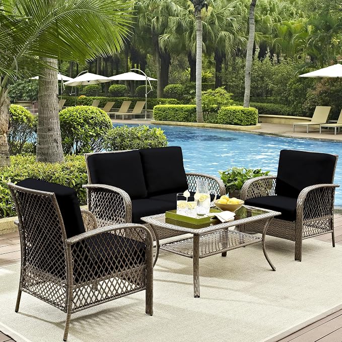14Pcs Outdoor Cushion Covers, Patio Cushion Covers, Stretch Elastic Slipcovers - Image 6