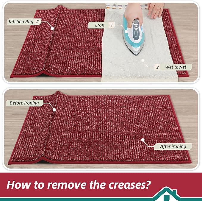 BEQHAUSE Kitchen Runner Rugs 24"x60", Non-Slip Kitchen Mats - Image 9